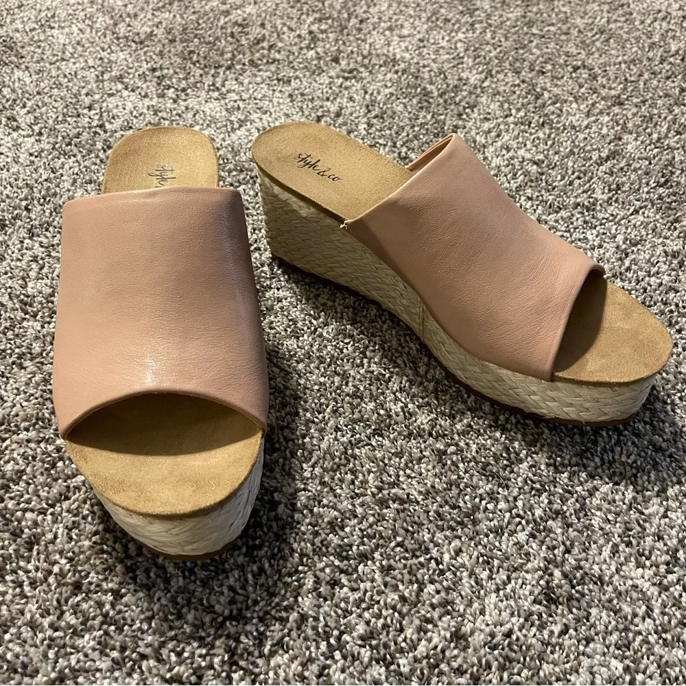 Style & Co Larissaa Slip-On Espadrille Wedge Sandals